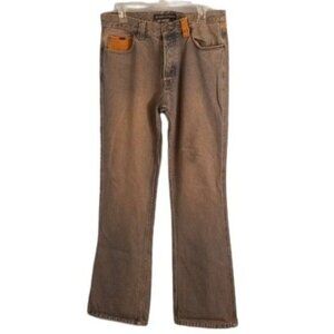 Second 2nd Image Size 34 x 32 Jeans Mens Button Fly Denim Corduroy Vintage 1980s